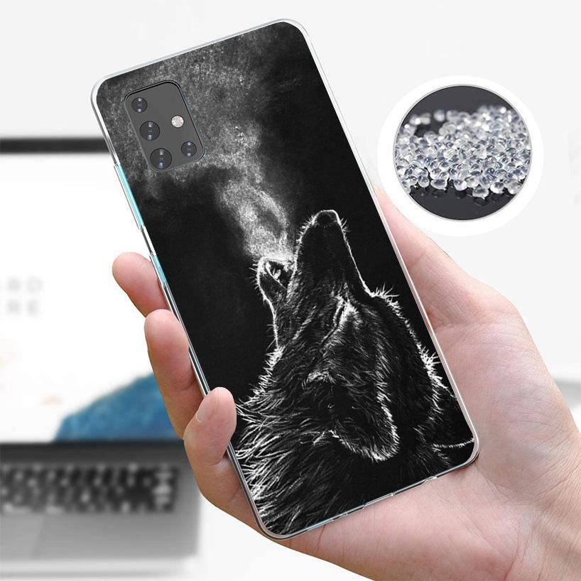 Angry Animal Wolf Fierce Phone Case For Samsung Galaxy A52 A32 A22 A12 A51 A31 A50S A30S A20S A10S Note 20 Ultra 10 Plus S10 A72
