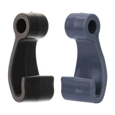 6 Pcs Kayak J Shape Hooks Bungee Hooks Plastic Snap Fasten Rope Hooks Clip for Kayaks Canoes Paddle Board Rowing