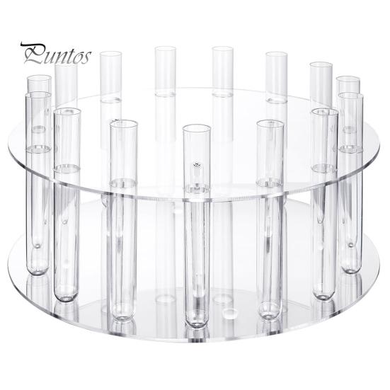 

Прозрачная акриловая подставка для торта, элегантная подставка для десерта с трубками, центральная часть цветочного торта для свадебной вечеринки 30cm