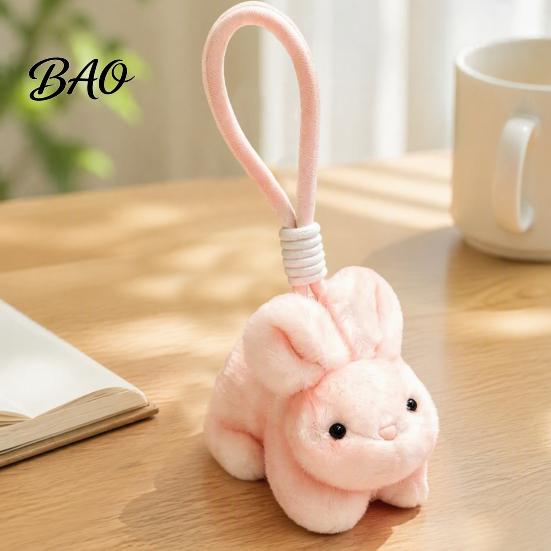 Fragrant Rabbit Bag Decoration Scented Bunny Plush Keychain, Mini Stuffed Animal with Fragrance Decorative Pendant for Keys Beads, Cute Hanging