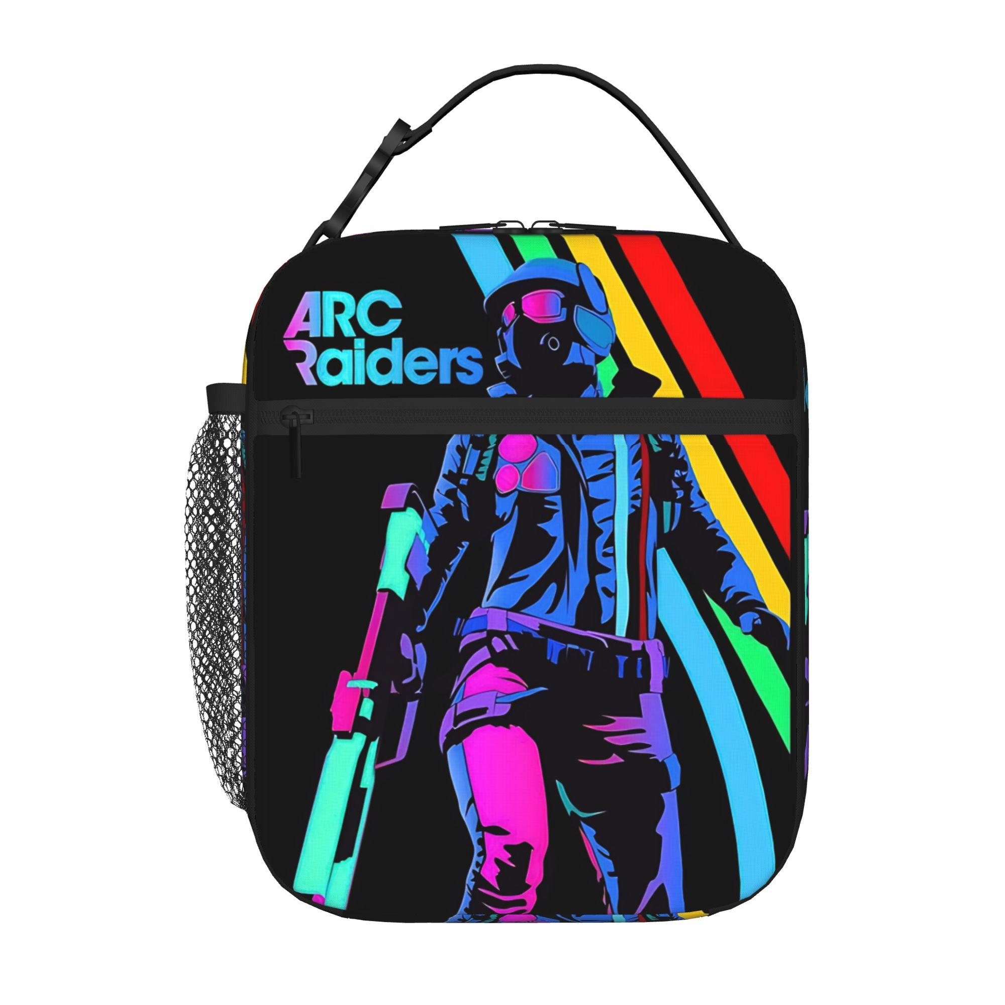 1 Piece For Students Food Container Futuristic Survivor Portable Pocket A-Arc Raiders Zipper Closure Aluminum Foil Food Pouch One Size