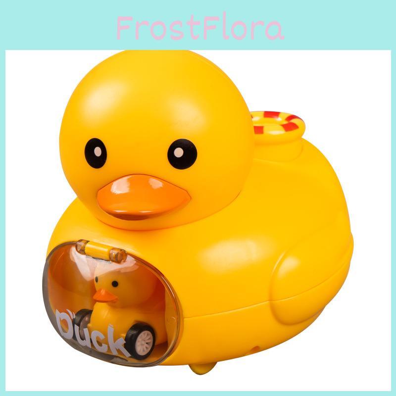 Inertia Baby Toy Car With Press And Launch Yellow Duck For Infant Play And Development