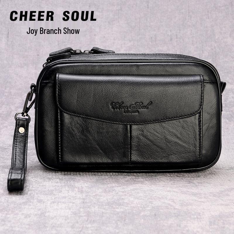 Erkek Hakiki Deri İş El Çantası ve Belge Cüzdanı