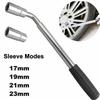 17/19/21/23mm Adjustable Ratchet Spanner Extendable Wheel Brace Wrench  Car Tire Repair Tool