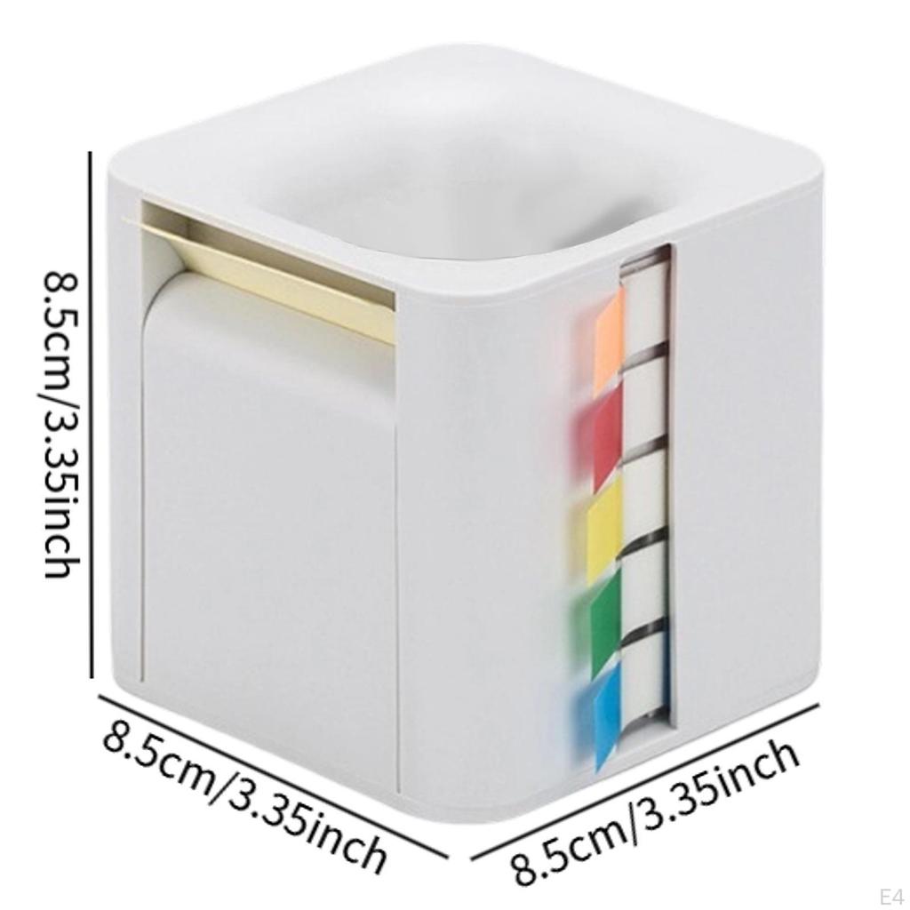 5 In 1 Sticky Note Holder Dispenser Memo Rolls Desktop Storage Index Tabs for Students