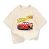 Summer Children's T-shirt Short Sleeved Top Cartoon Car Pixar Lightning McQueen Print Boys' Clothing Top