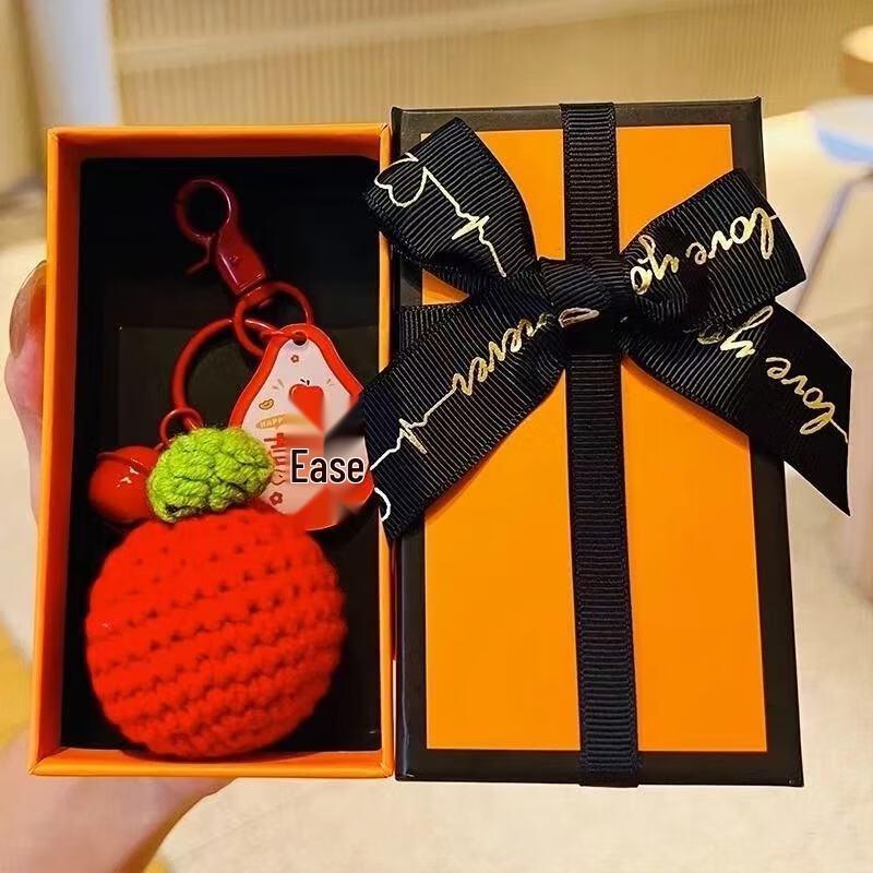 Ruijie Handmade Knitted Peace & Joy Keychain Gift Set