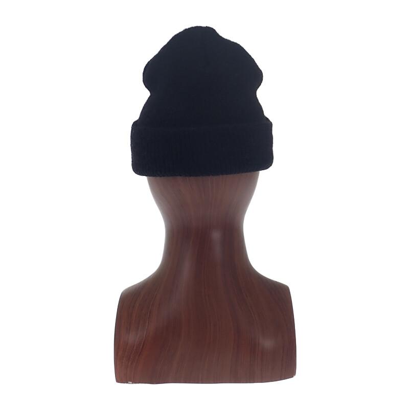 CHROME HEARTS  Knit cap black wool mens