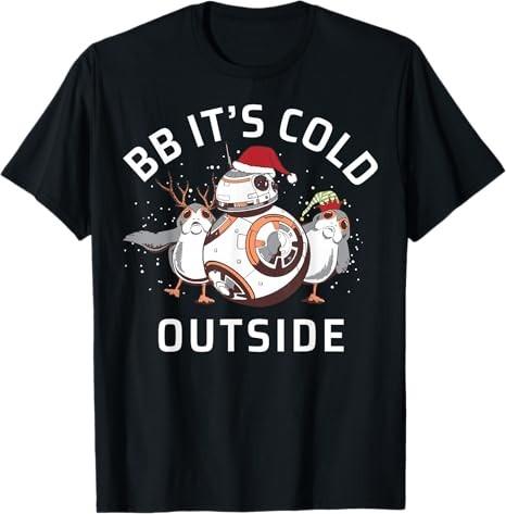 Star Wars Christmas BB Its Cold TShirt Unisex S