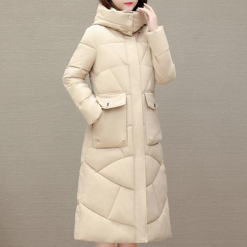 Winter Coat Female Long Parkas Hooded Elegant Thick Warm Jacket Winter Clothes High Quality