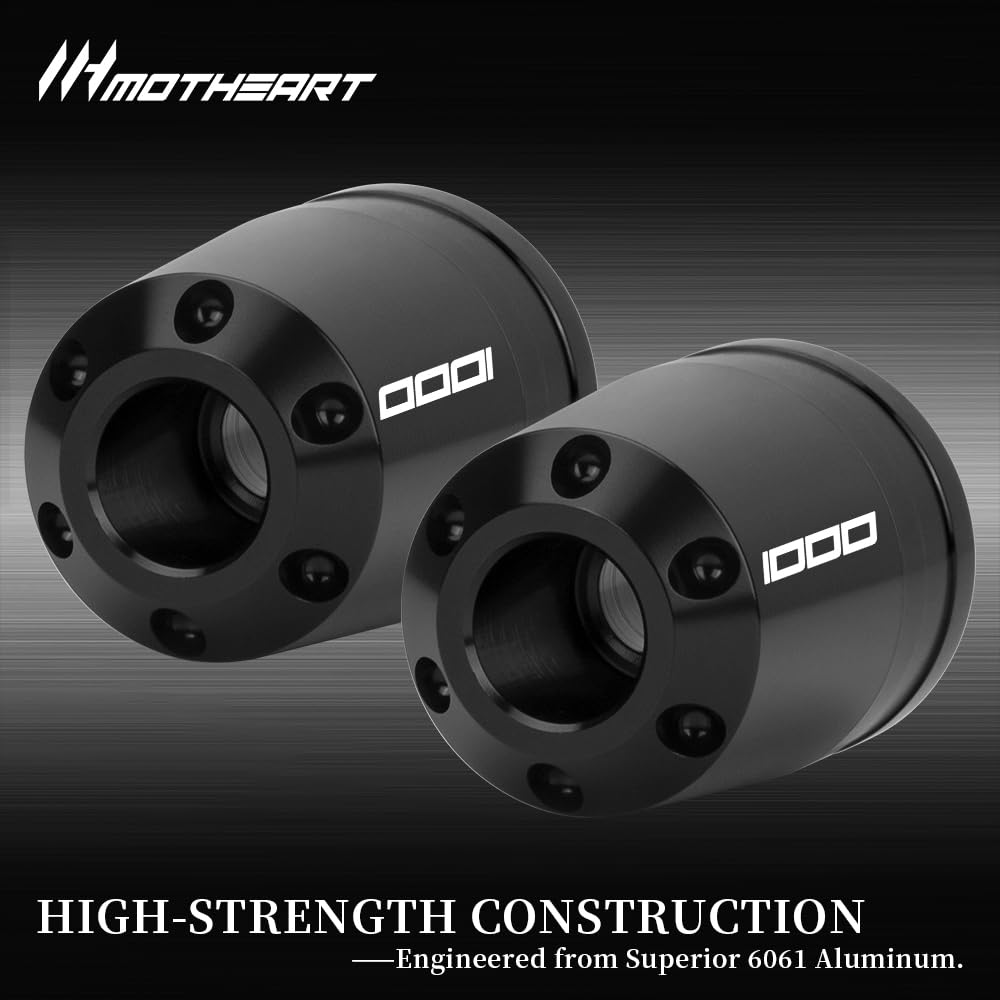 MotHeart Motorcycle Bar End Slider for Ninja 1000 2011-2019 Ninja 1000SX 2020-2024 Motorcycle Handlebar