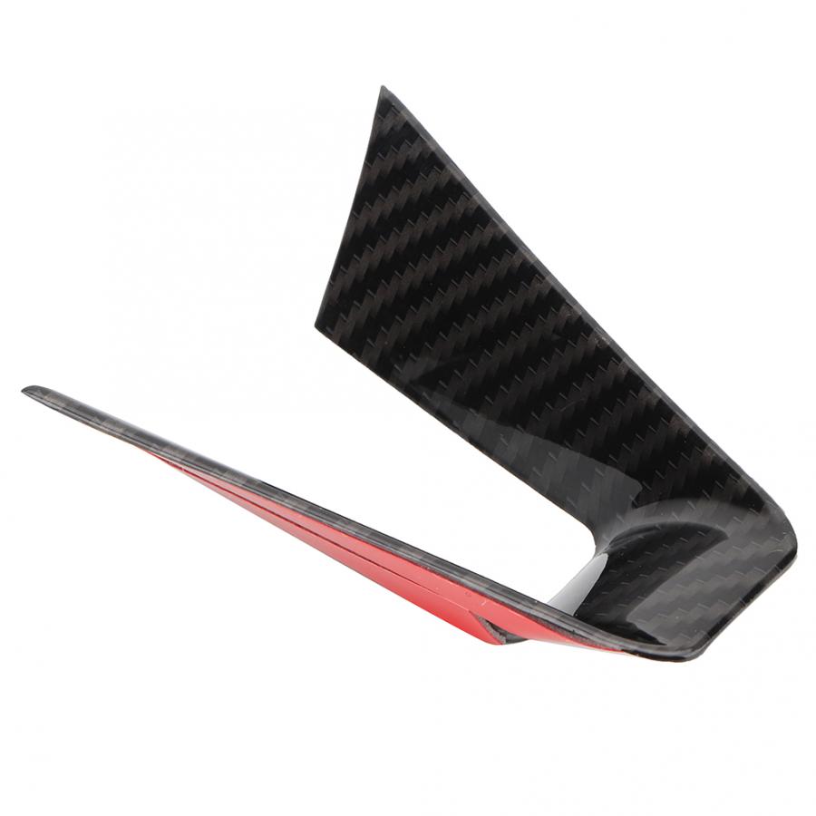 Carbon Fiber Style Steering Wheel Decoration Frame Cover Trim LHD Fit for Alfa Romeo Giulia Stelvio 2017