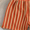 New Men's Swimwear 3 Piece Set Featuring Mesh Swim Trunks and Tie Side Bikini Briefs 0874
