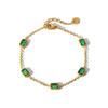 18K Gold Titanium Steel Zircon Women's Bracelet - European & American Fashion Jewelry