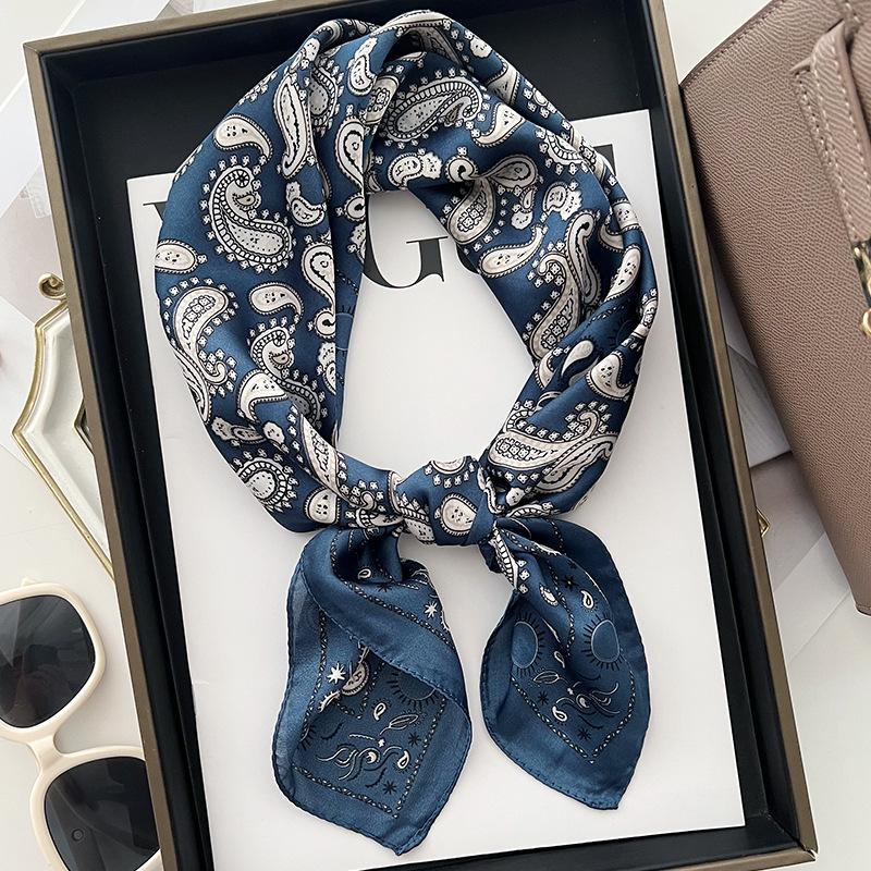 Head Scarf For Women Luxury Square Scarf Bandanna Spring/Summer Headband Hair Scarf Soft Stain Neckerchief For Dress Up You Look