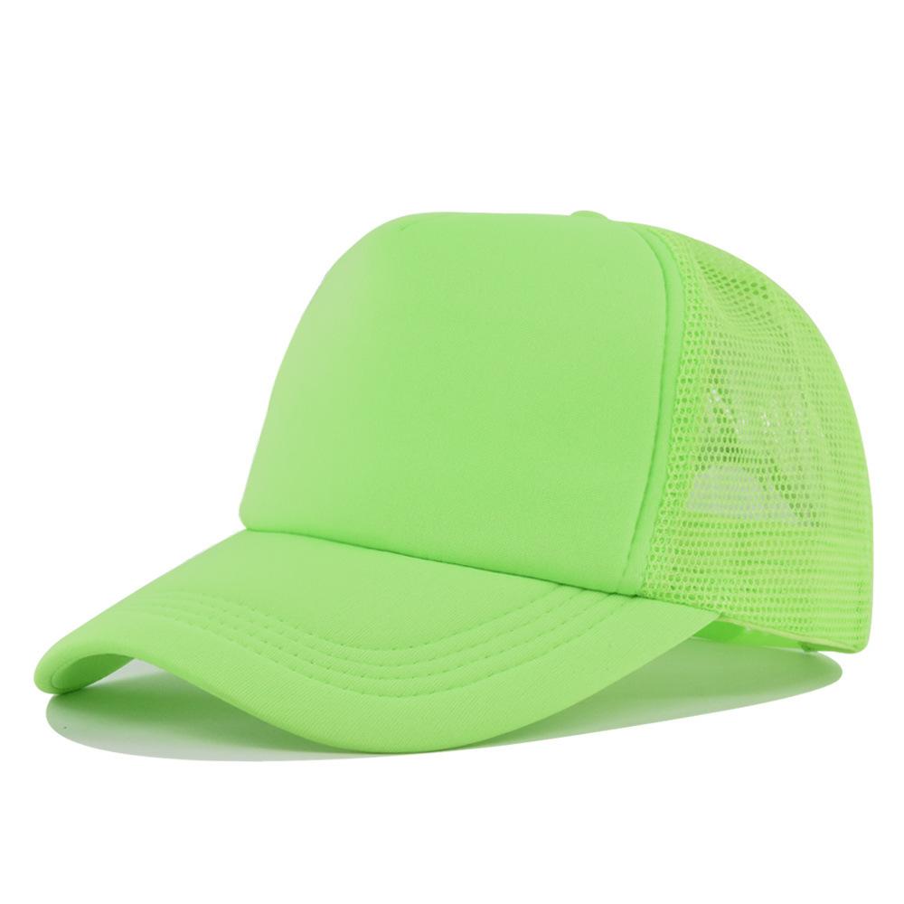 Fashion Desgin Solid Color Sponge Baseball Cap Net Cap Curved Brim Hat Sun Hat Light Mesh Sun Cap Outdoor Women Men