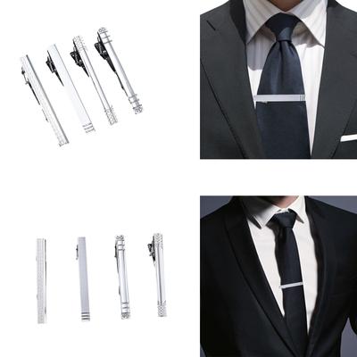 Stylová spona na kravatu se sadou úložných krabiček 4 ks Spona na kravatu ze slitiny Tie Bar Business Tie Pin pro muže Dárek ke Dni otců