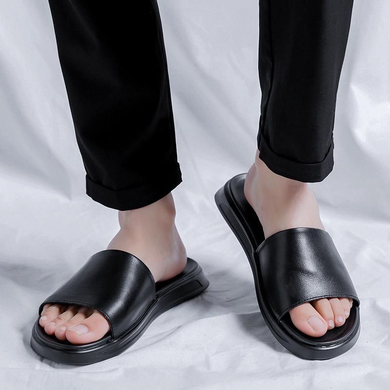 Slippers men's summer outer wear ins trend Internet celebrity men's sandals new fashion drag 1400-R
