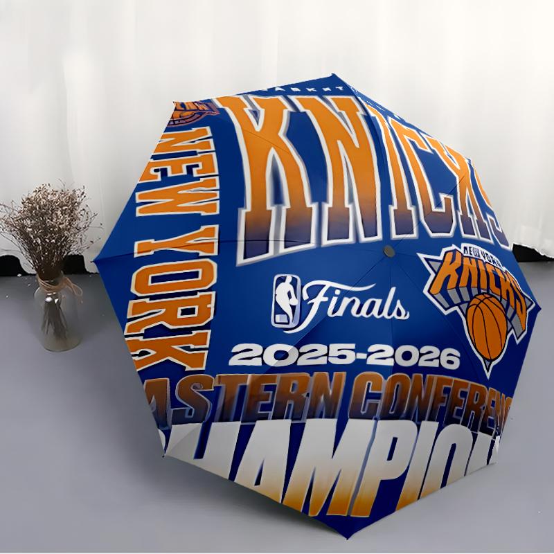 Printed Knicks logo Folding Umbrella,Outdoor,Leisure,And Travel Umbrella,Durable Umbrella Fabric,Birthday And Holiday Gift