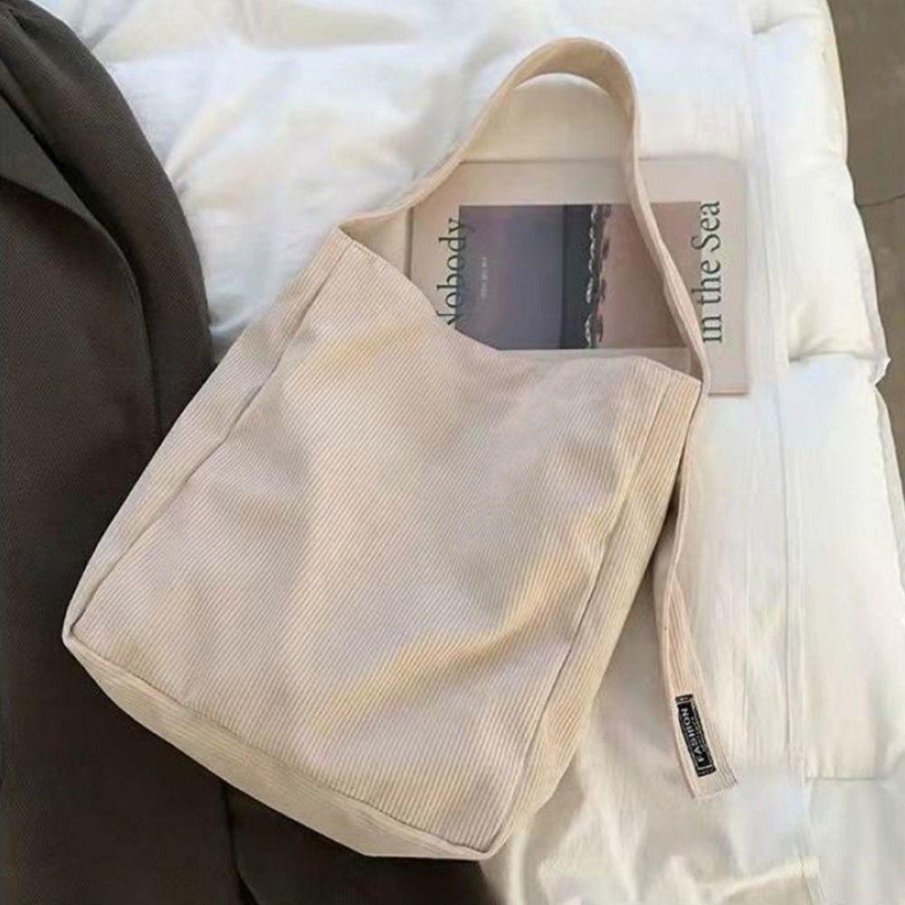 

Korean Style Versatile Crossbody Bag Large Capacity Solid Color Shoulder Bag Girls бежевый