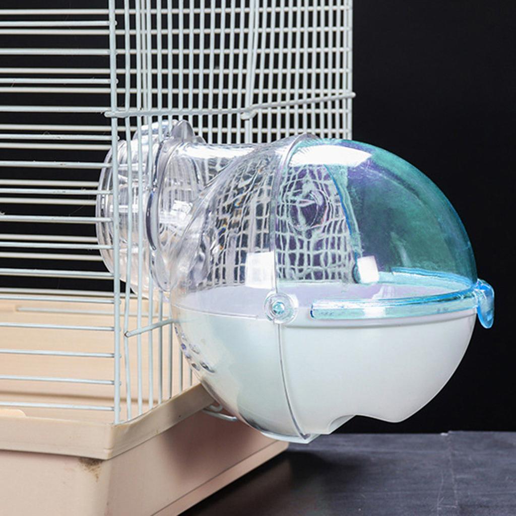 Acrylic Small Pet Animal Cage External Bathroom Toilet House for Hamster Guinea Bathing