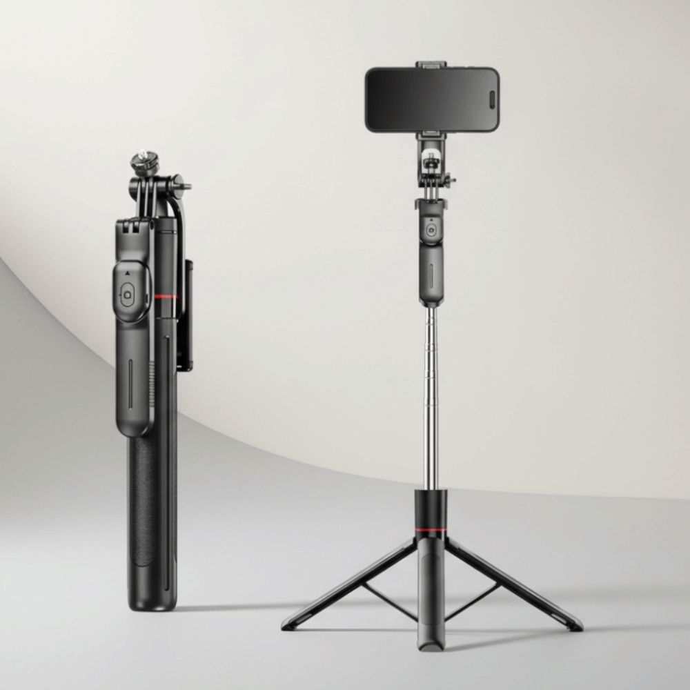 360° Rotating Bluetooth Selfie Stick Portable Selfie Stick Tripod Telescopic Selfie Stick  Travel