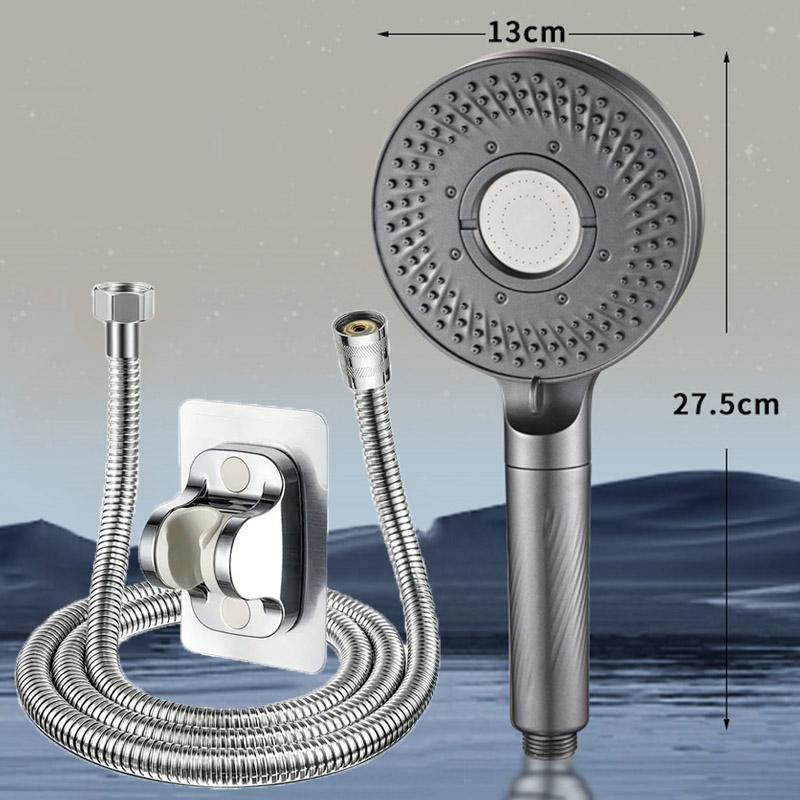 5-speed boost filter rain shower large panel handheld shower head bathroom accessories super strong