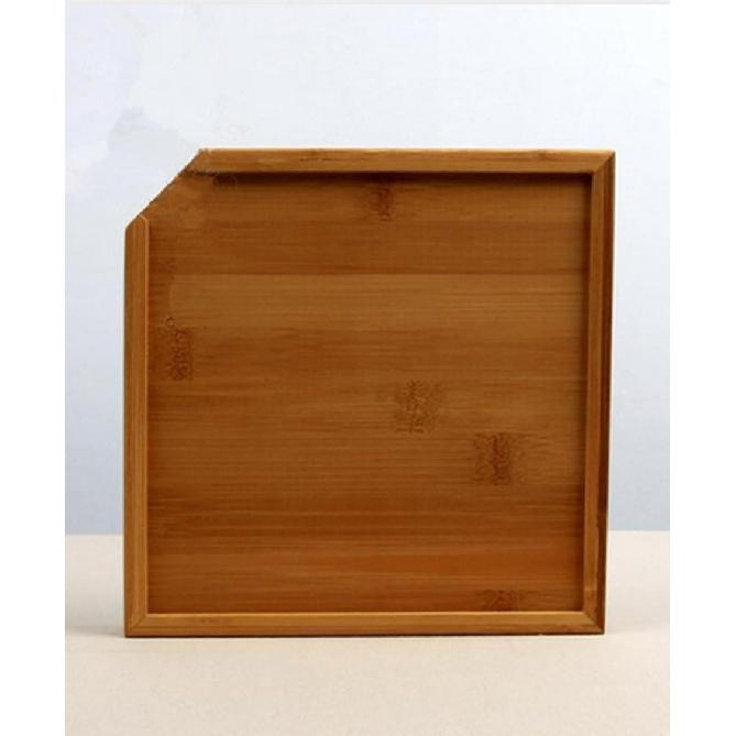 Puer Tea Box Pallet - Pu-erh Cake Essential Tool Pu'er Tea Cake Brick Breaking Tray Bamboo Case - Eco-Friendly Tea Set Square Pu'er Tea Tray Handmade