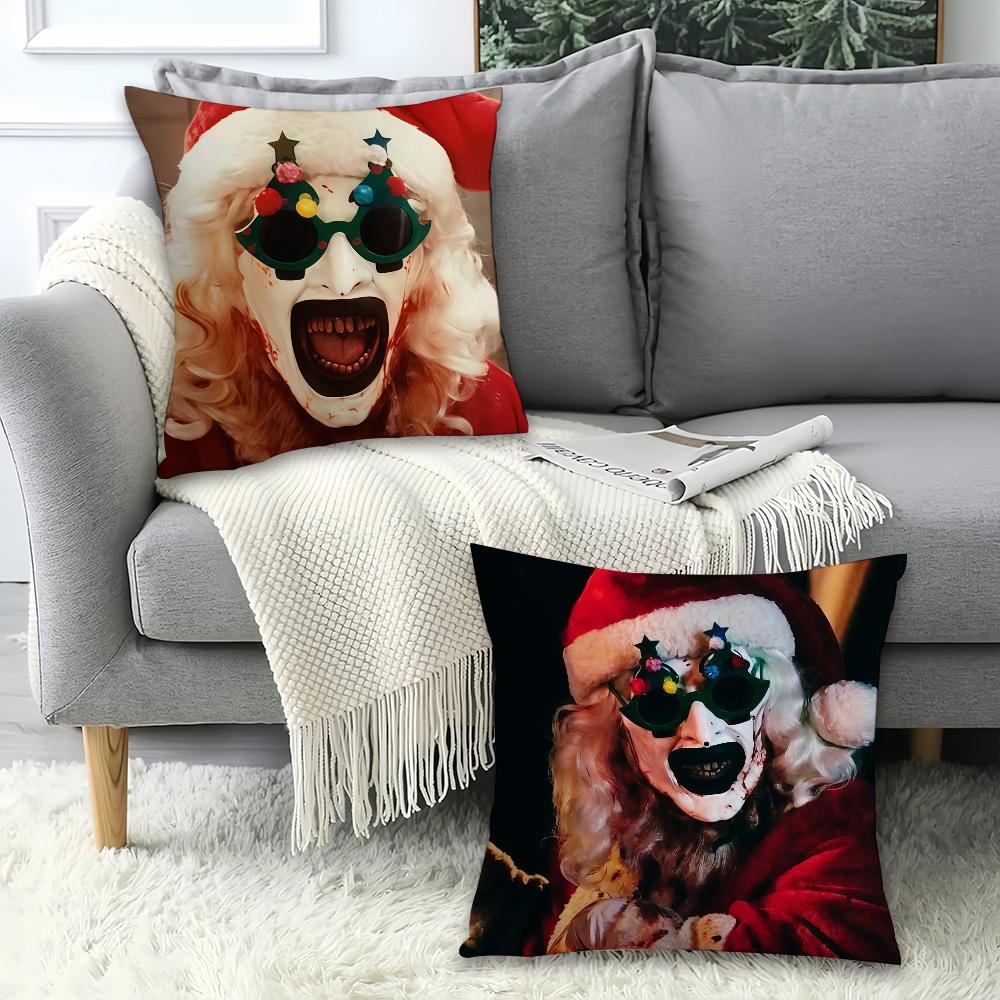 Horror movie T-Terri F-Fier 3 Pillow Case Office Cushions Suitable For Sofa Car Bedroom Decorative Cushion Cover