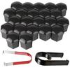 Kiligen 22pcs Auto Short Nuts Lightweight Wheel Nuts Wheel Dress Up Set Nut Cover