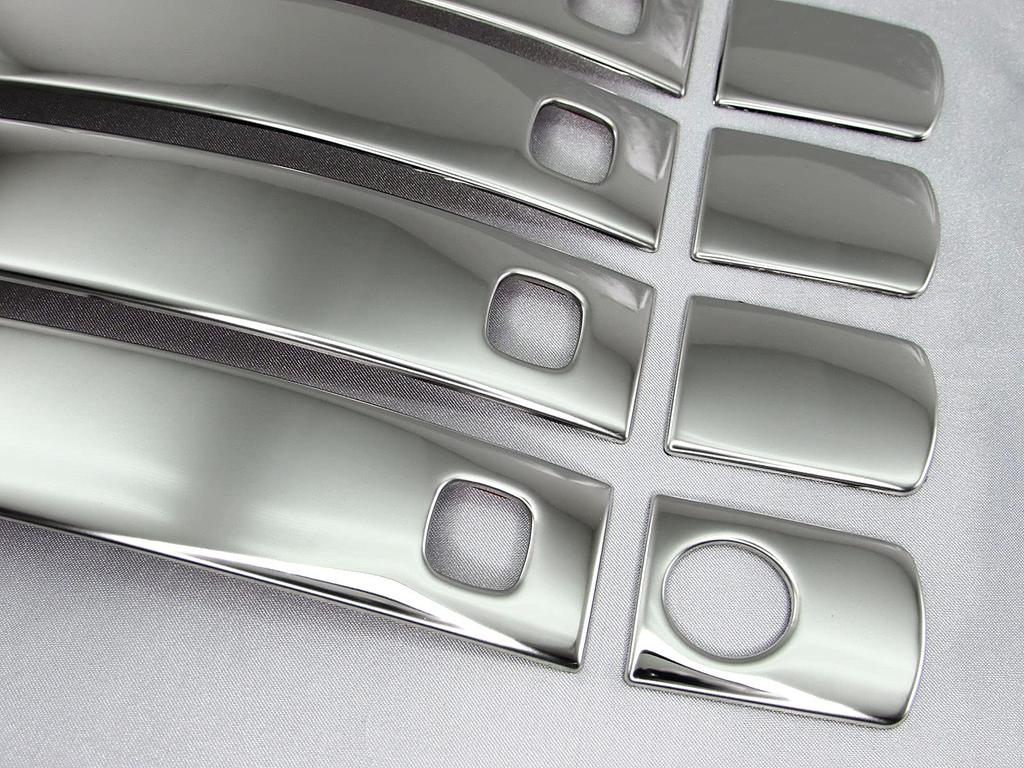 BRIGHTZ Finish Stainless Steel Door Handle Half for Land Cruiser with Ultra-Mirror Covers, Type, 200/202 (Early/Mid-Term Models) [DHC-NOBU-364]