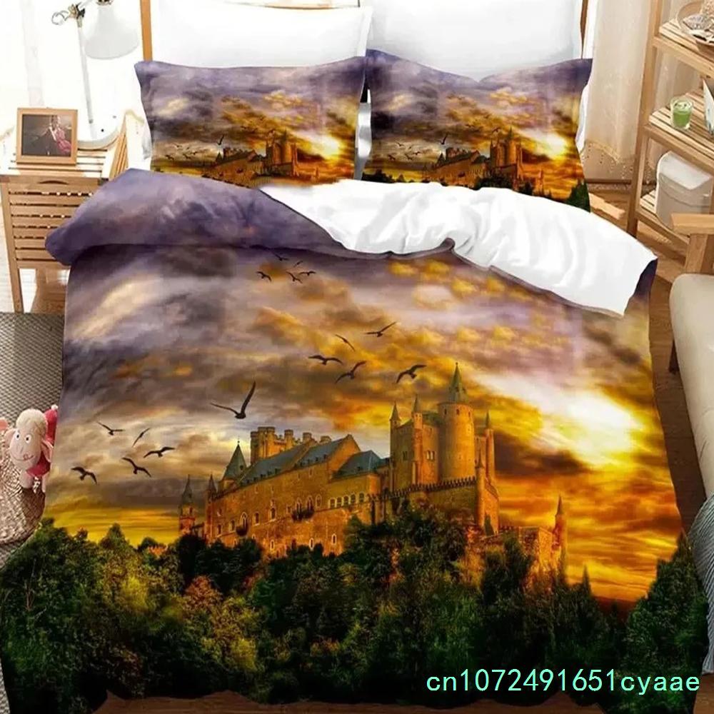 Set Letto Castello Incantato Fantascienza Ragazzi Ragazze Misura Singola Queen Copripiumino Federa Letto Ragazzi Adulti Tessile per la Casa