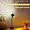 Water Pattern Sunset Ambient Light, Double Head Projection Lamp for Live Streaming and Bedroom Decoration