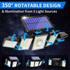 Solar Lights for Outdoor Use with Motion Sensor, 300 LEDs Super Bright with Remote, 3 Modes IP65 Waterproof for Garden
