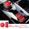 Auto P Button Hand Brake Gear Key Shift Knob Sequ Decor Cover Trim Red Interior Accessories For Haval Dargo / H6  - 2024