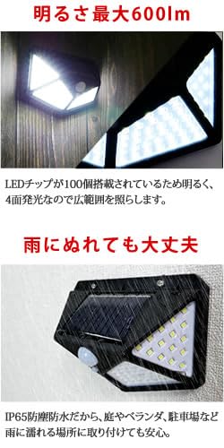 Radweather Solar Light, Sensor Light, Outdoor, Set of 2, Security, Solar Panel, Automatic Charging, Motion Sensor