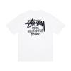 Camiseta de Algodón Unisex de Corte Holgado con Estampado de Letras Camiseta Casual de Manga Corta para Adolescentes y Adultos