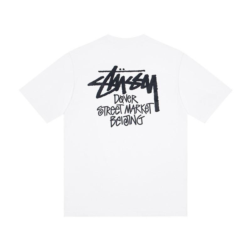 Camiseta de Algodón Unisex de Corte Holgado con Estampado de Letras Camiseta Casual de Manga Corta para Adolescentes y Adultos