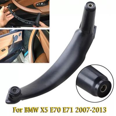 3 st För 2007-14 BMW E70 X5 E71 X6 Svart Innerdörrpanel Handtag Draglist Trimskydd