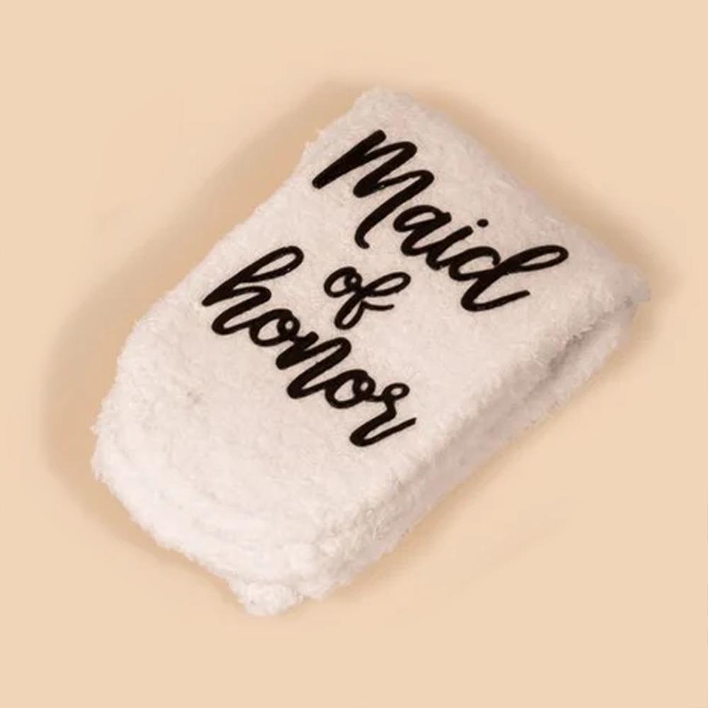 Brautjungfer Socken Trauzeugin Geschenk Flauschige Braut zu sein Brautparty Junggesellinnenabschied Heiratsantrag Geschenk Hochzeit Passende Socken