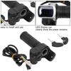 36V 48V 60V Electric Bicycle Throttle Grip E-bike Handlebar with Lock Ebike Scooter Accelerator Power Indicator Key LED Display Throttles 2