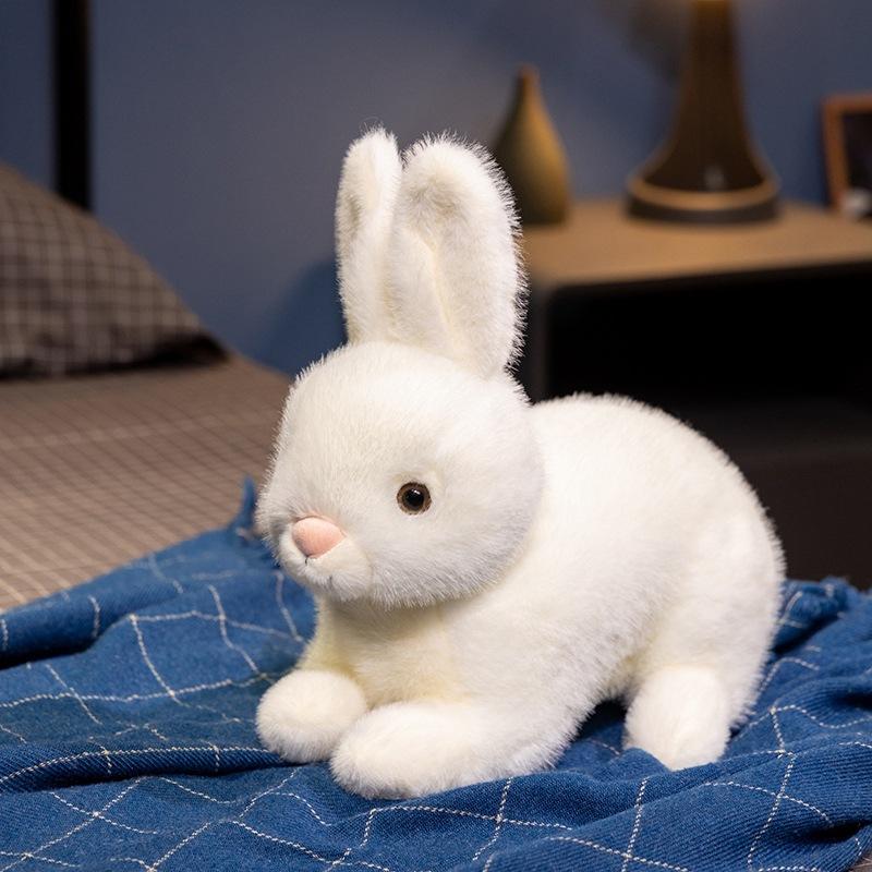 Simulation Cute Standing Posture Big White Rabbit Doll Plush Toy Rabbit Doll Children's Pillow Gift Doll