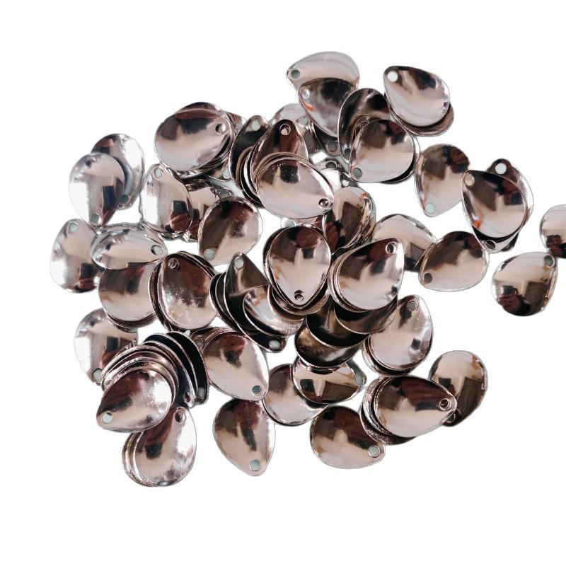 Silver Reflective Rotating Water Drop Sequin Lure for Attracting Fish