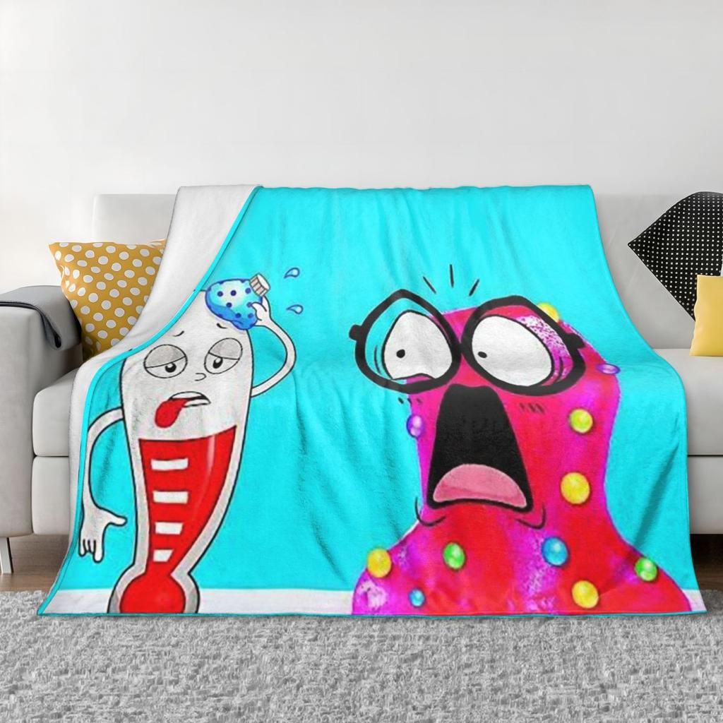 Super Scivoloso Slime Sam Coperte Morbida Calda Coperta Plaid Biancheria da Letto per Letto Soggiorno Picnic Viaggio Casa Divano