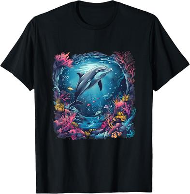 Sea Ocean Animal Art Dolphin Ocean Sea Animal Dolphin Lover T-Shirt