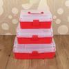 Tool Storage Box with Handle Three Layer Container Household Storage for Screw Parts Crafts Sundries Organization