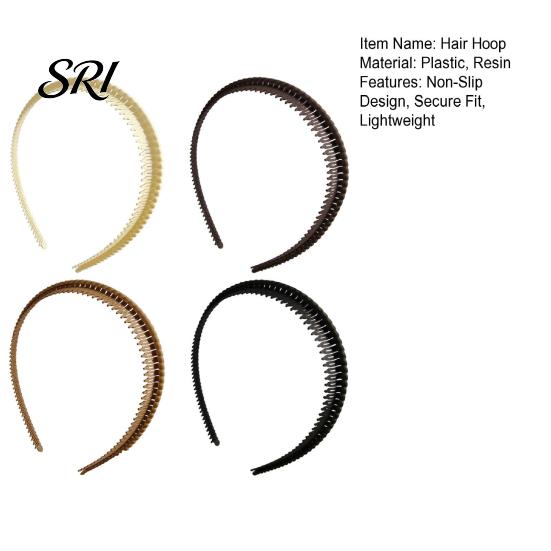 Non-slip Hair Band 1/4Pcs Women Hoop Non-Slip Teeth Plastic Headband Secure Makeup Fit Lightweight Washing Face Accessories Comb Tie