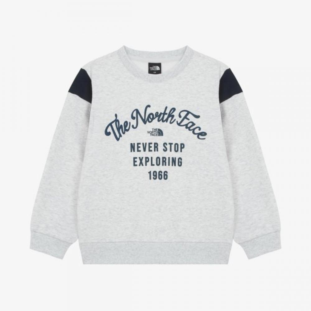 The North Face Kids Play Run Sweatshirt heaTher Gray Nm5mr51s