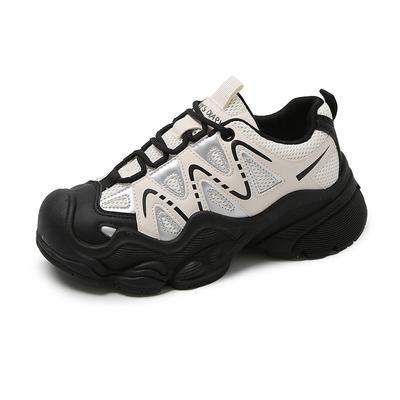 Fashion Super Fire Thick Bottom Head Hollow-out Daddy Running Shoes 2024 New Breathable Outdoor Mountaineering Casual Shoes