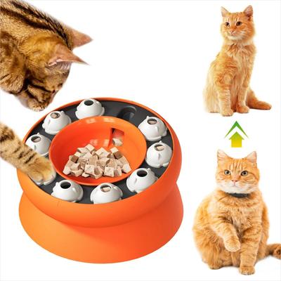 Cat Toys Cats Puzzles Feeder Rotating Slow Feeder Interactive for Indoor Cats Feeder Pet Toy for Aid Pets Digestion And Mental